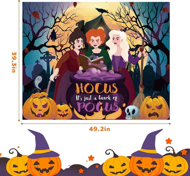 EggSun Halloween Trunk or Treat Car Decorations Kit for SUV,Hocus Pocus Witch Sisters Car Archway Garage Decor Stickers,Haunted Garage House Door Outdoor Decor Entryway Archway & Party - Image 2